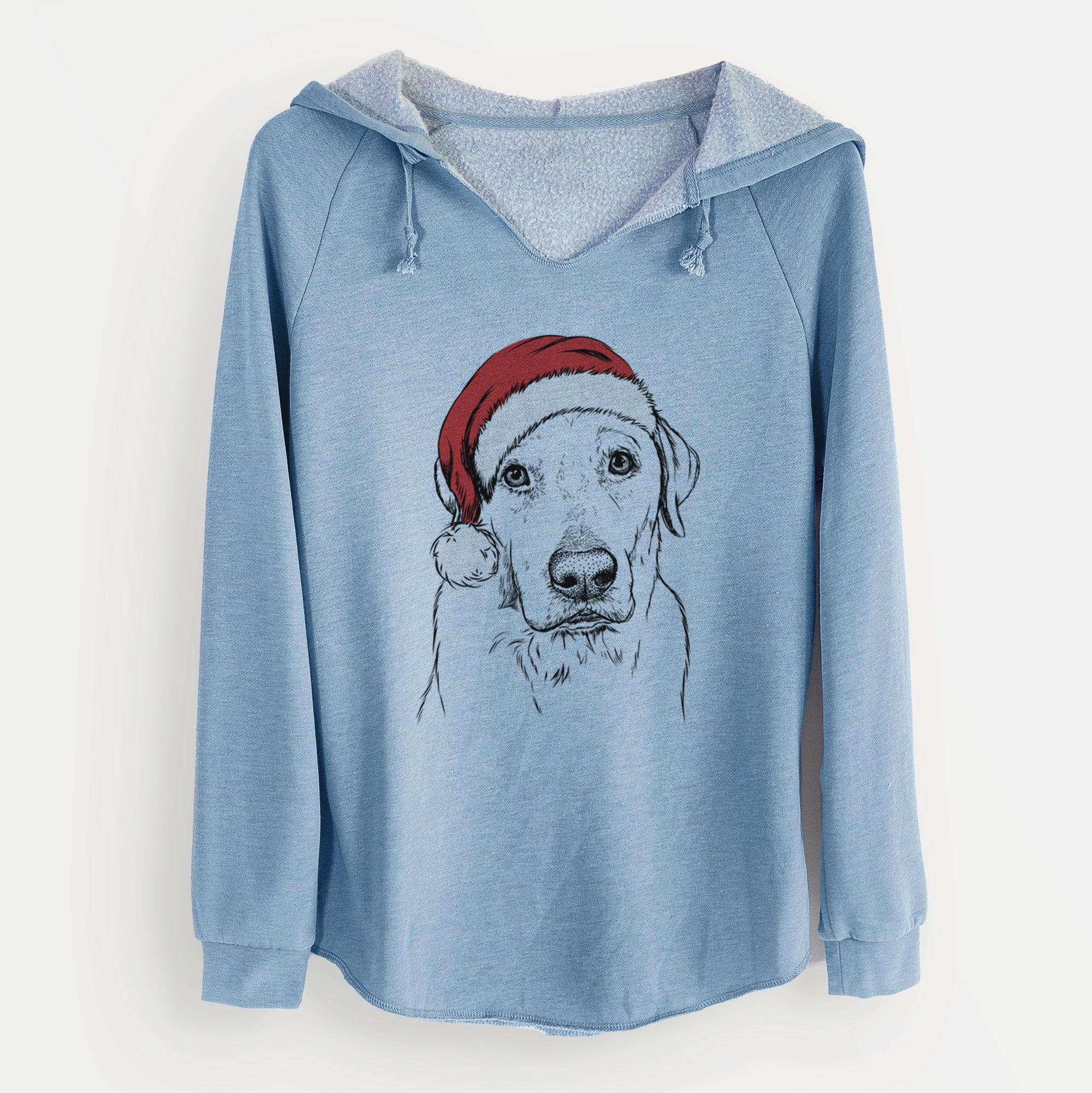 Santa Duke the Yellow Lab - Cali Wave Hooded Sweatshirt