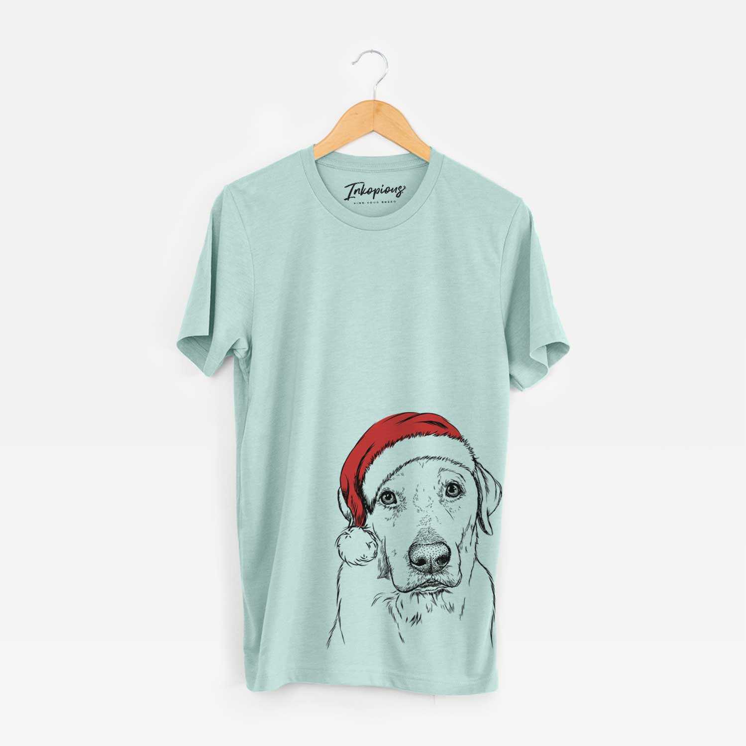 Santa Duke the Yellow Lab - Unisex Crewneck