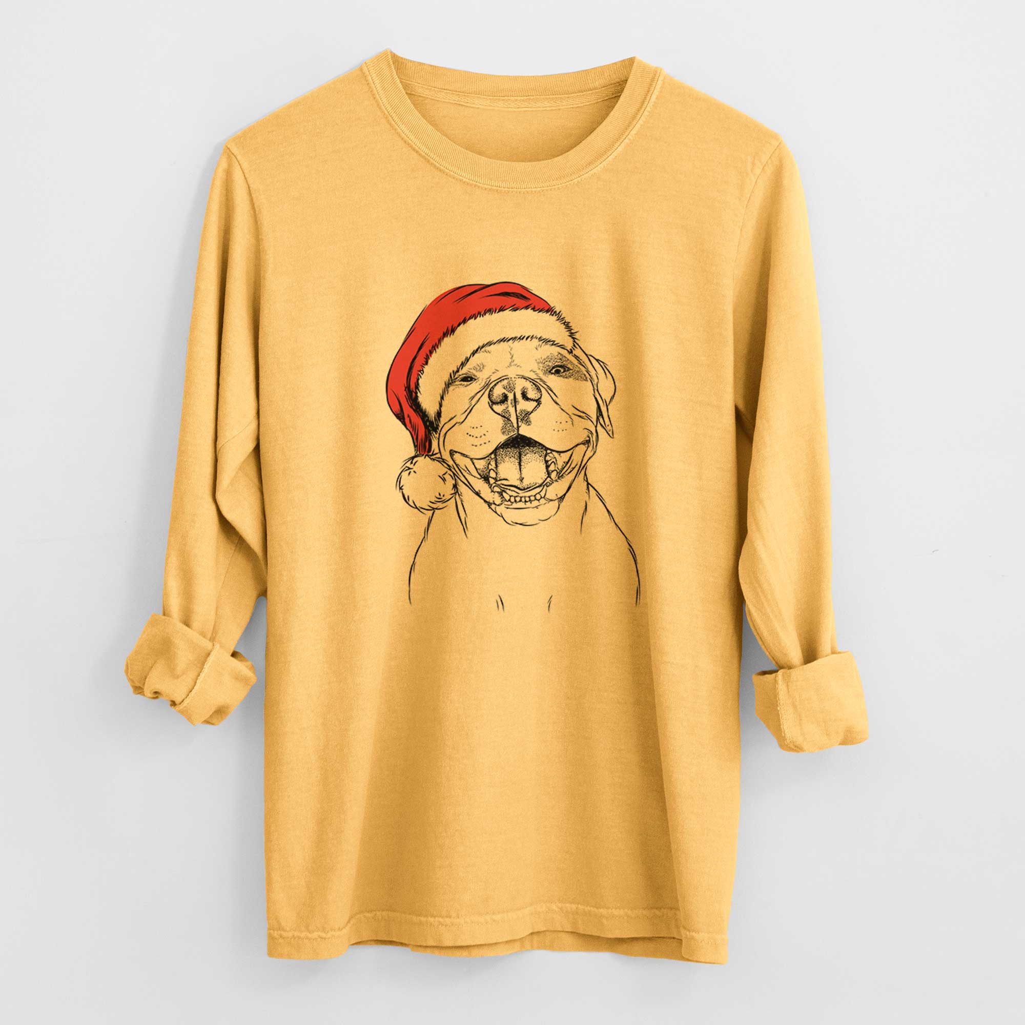 Santa Dutch the Mixed Breed - Heavyweight 100% Cotton Long Sleeve