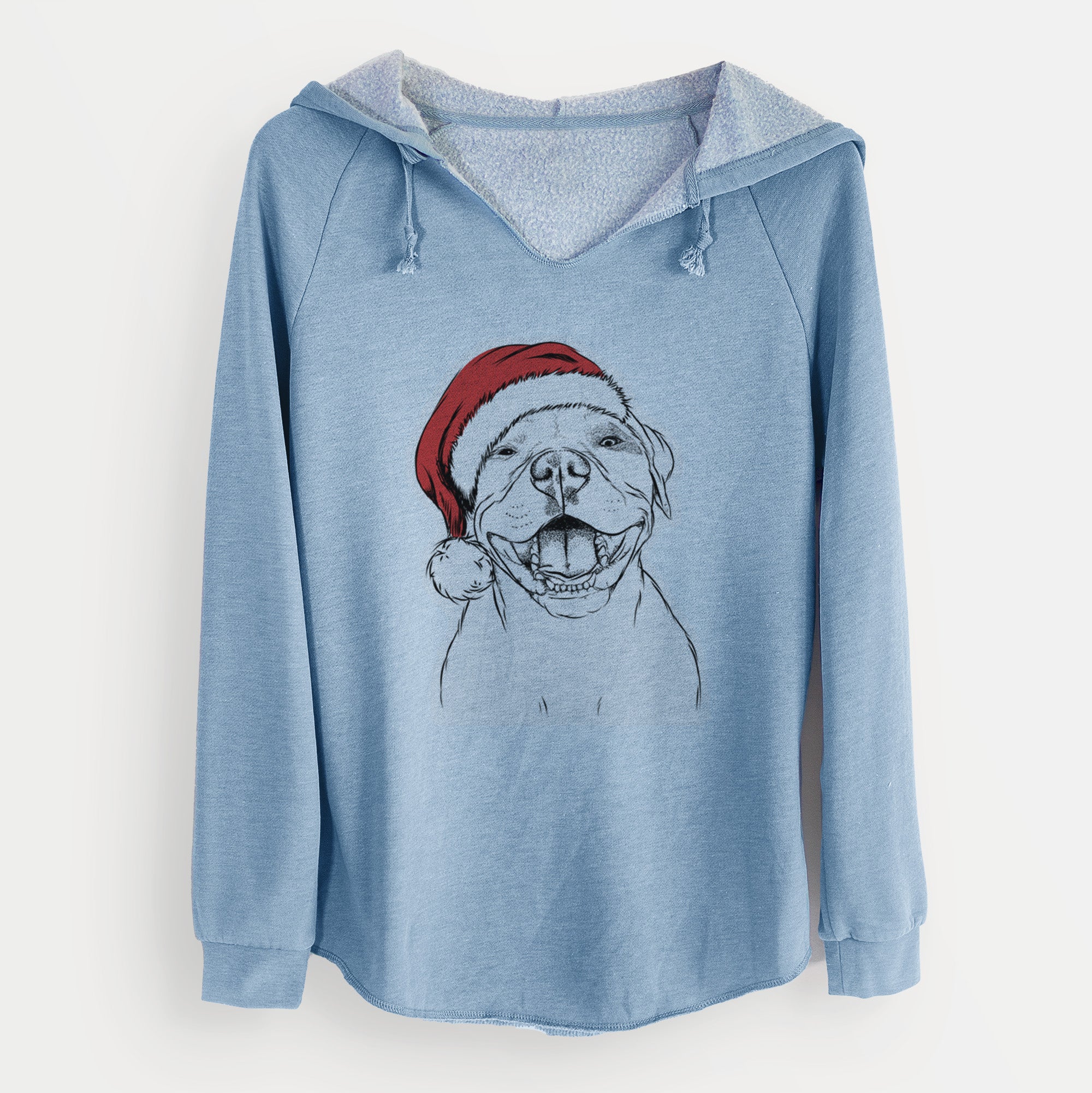 Santa Dutch the Mixed Breed - Cali Wave Hooded Sweatshirt