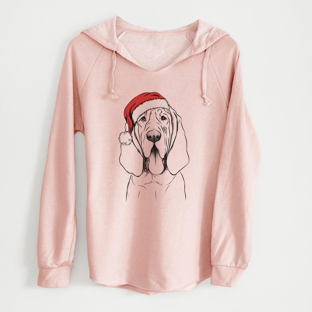 Santa Earl the Bloodhound - Cali Wave Hooded Sweatshirt