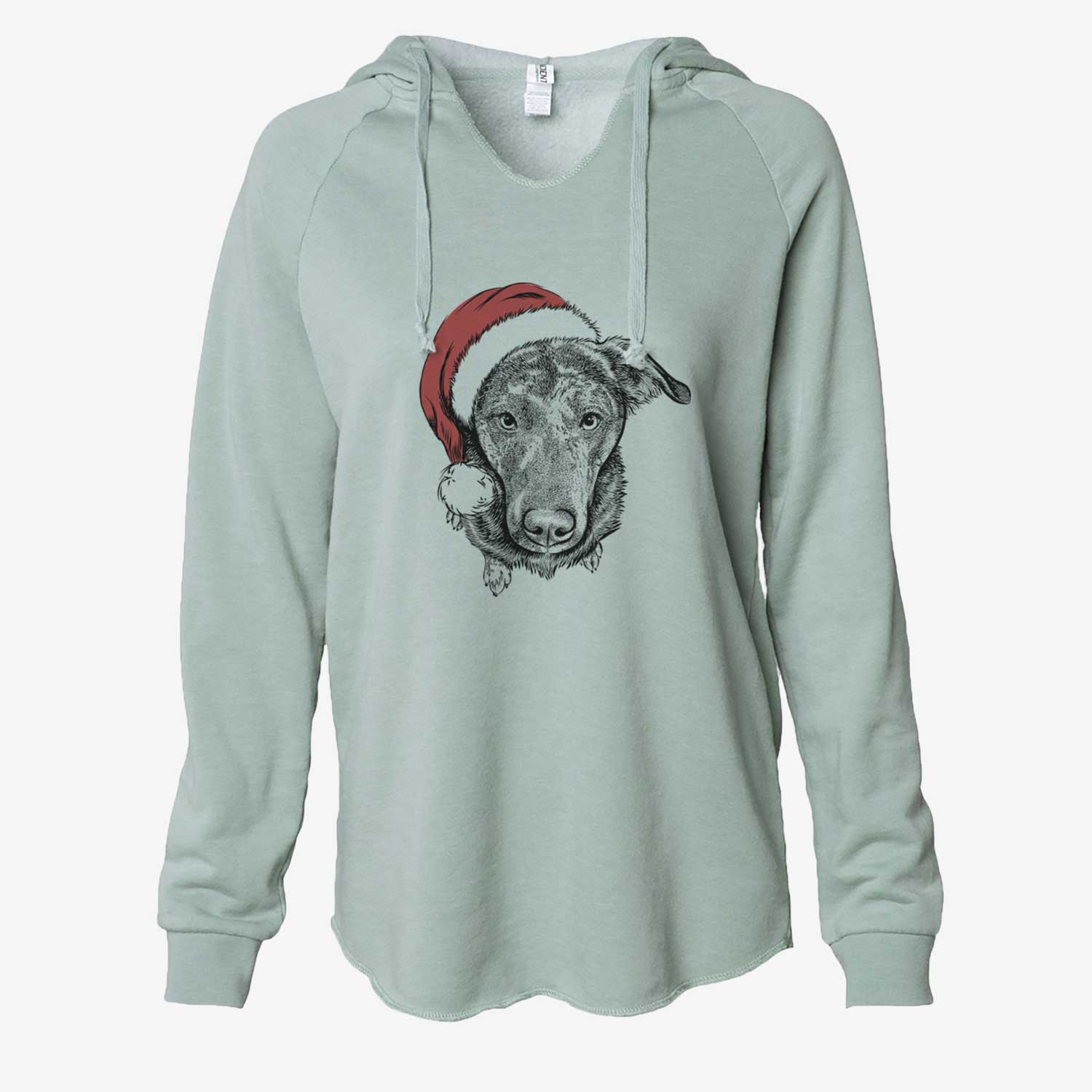 Echo the Pitbull Beagle Mix - Cali Wave Hooded Sweatshirt