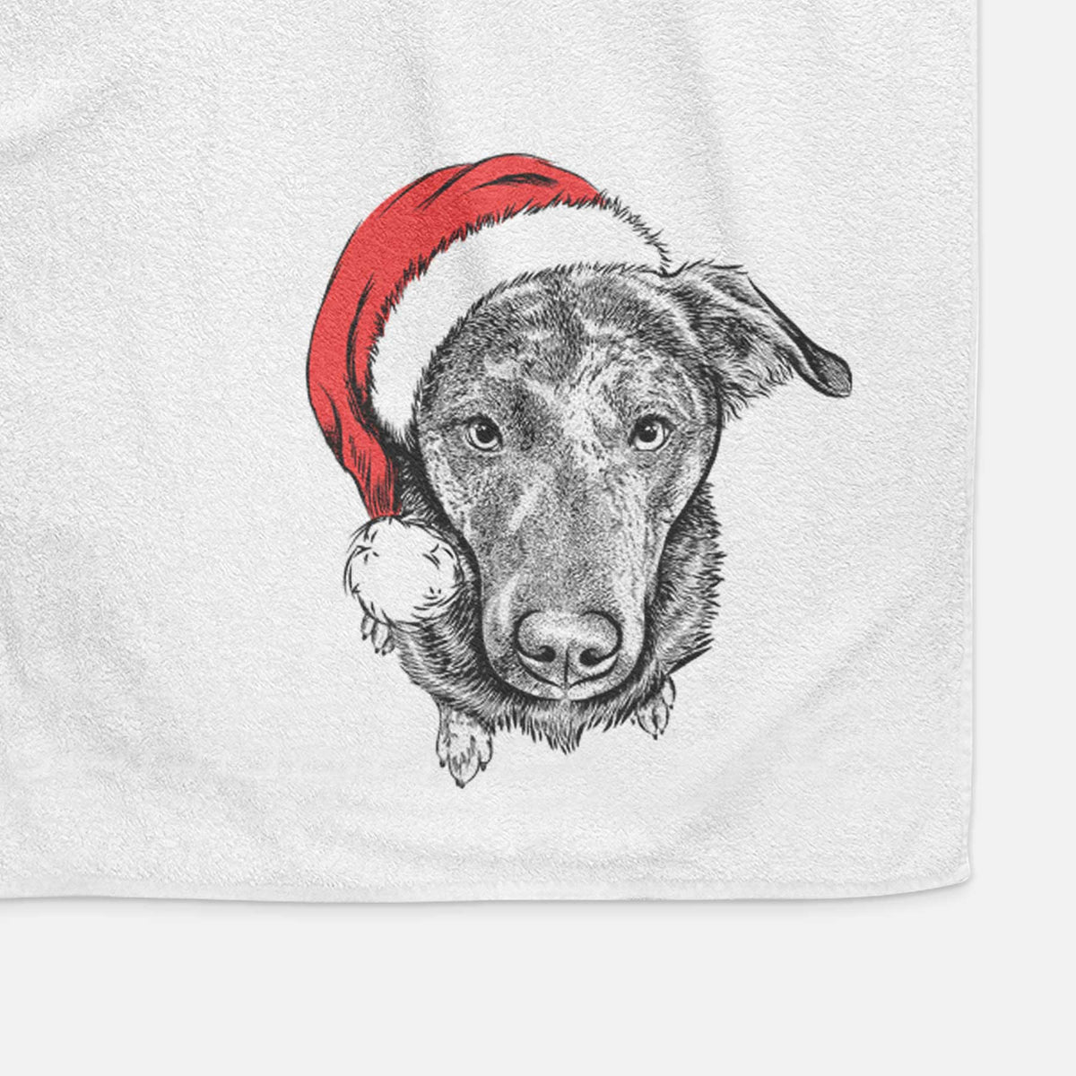 Echo the Pitbull Beagle Mix Decorative Hand Towel
