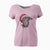 Santa Echo the Pitbull Beagle Mix - Women's V-neck Shirt