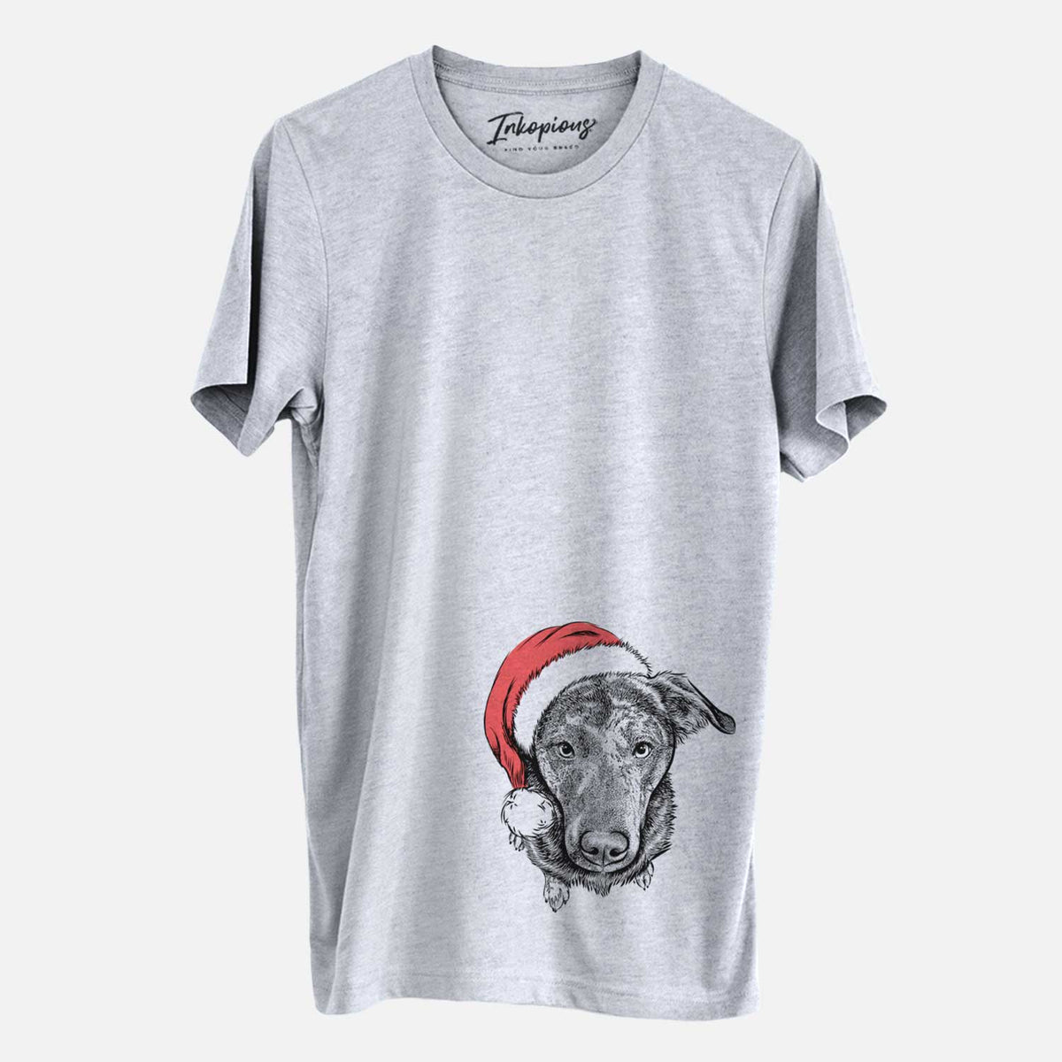 Santa Echo the Pitbull Beagle Mix - Unisex Crewneck