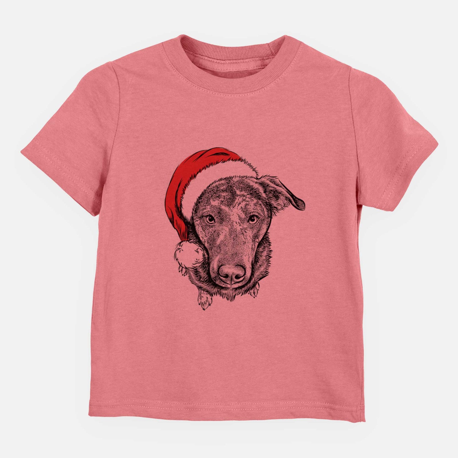 Santa Echo the Pitbull Beagle Mix - Kids/Youth/Toddler Shirt
