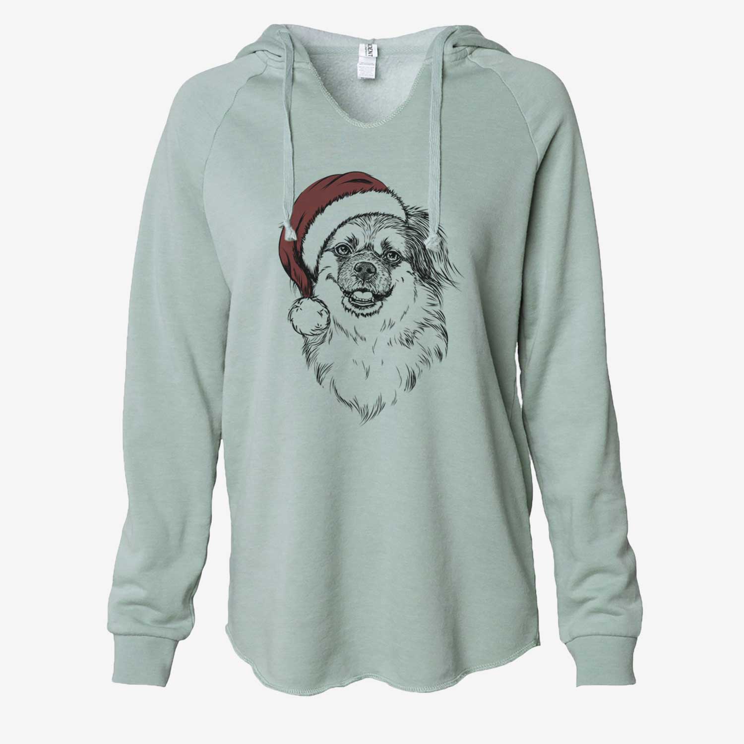 Ed the Tibetan Spaniel - Cali Wave Hooded Sweatshirt