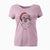 Santa Ed the Tibetan Spaniel - Women's V-neck Shirt