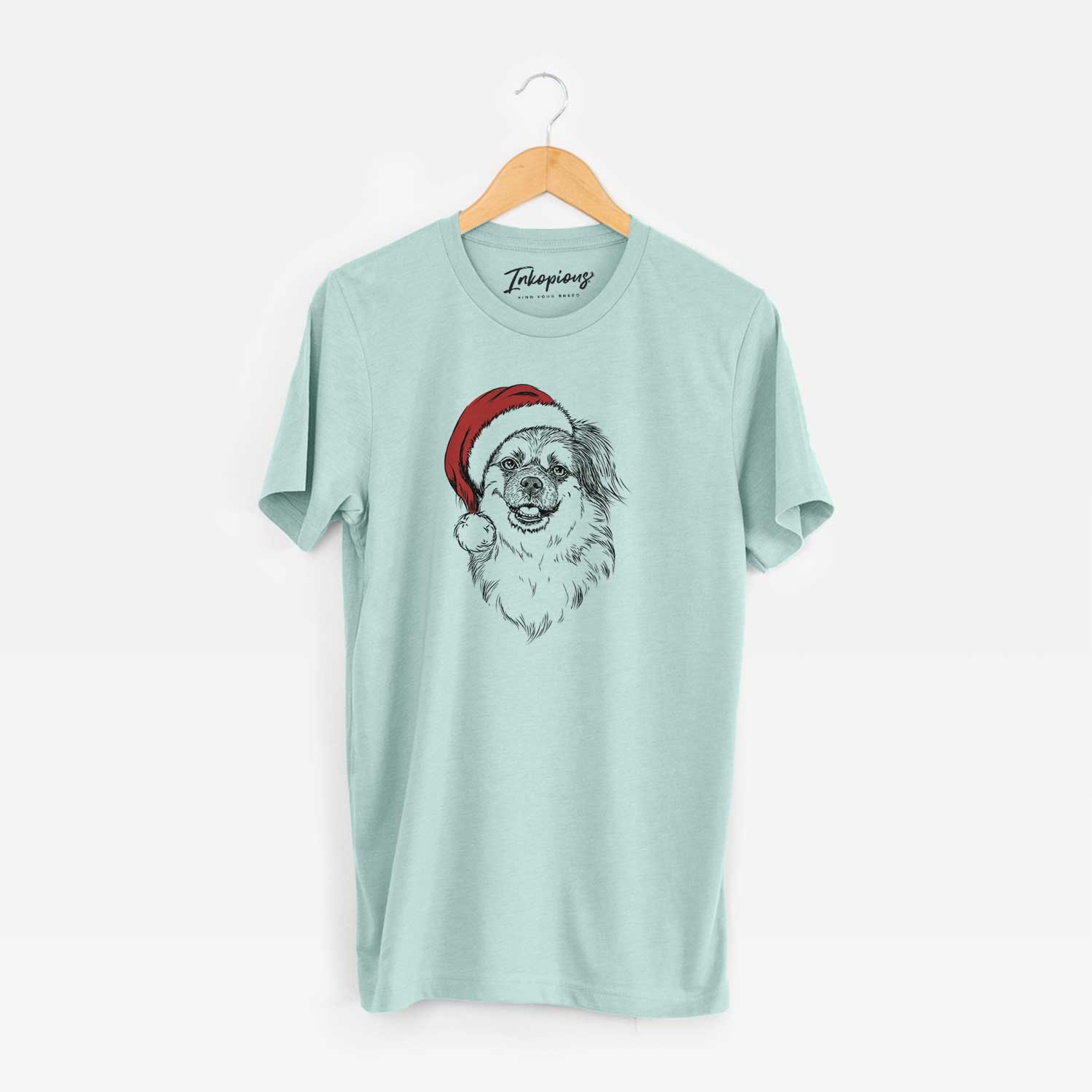 Santa Ed the Tibetan Spaniel - Unisex Crewneck