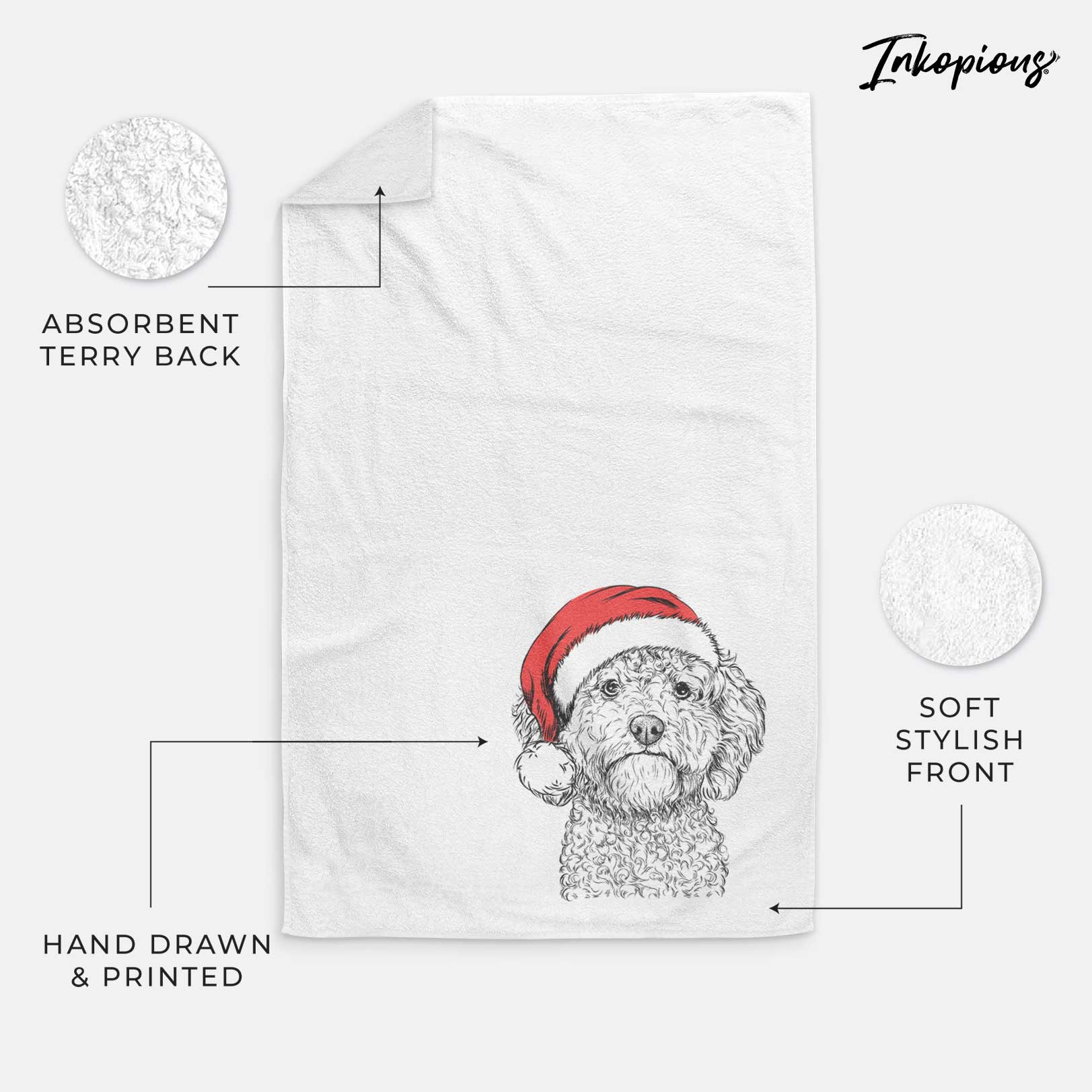 Edgar the Shihpoo Decorative Hand Towel