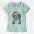 Santa Eiger the Bernese Mountain Dog - Women's V-neck Shirt