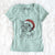 Santa Eleanor the Domestic Shorthair Cat - Women's V-neck Shirt