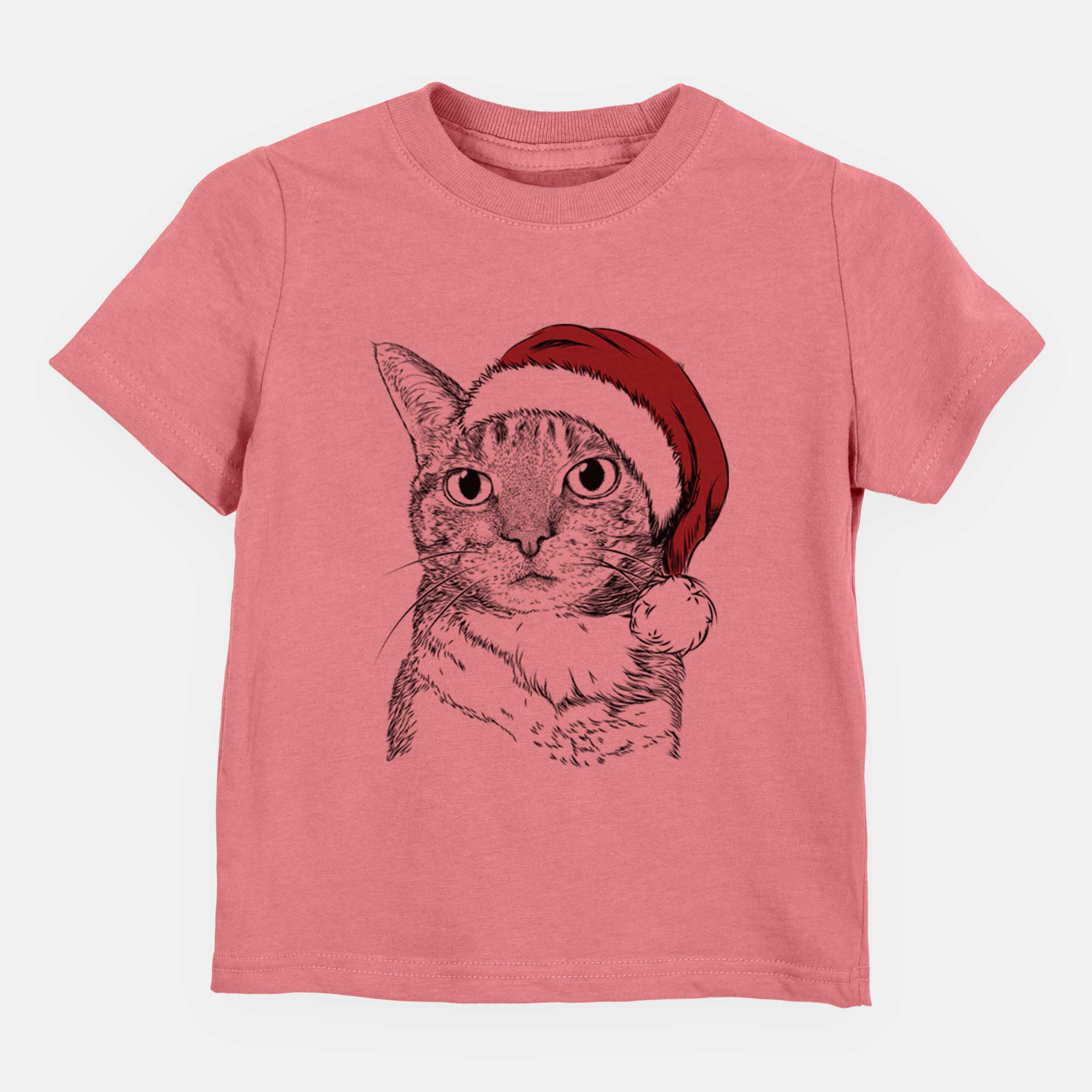 Santa Eleanor the Domestic Shorthair Cat - Kids/Youth/Toddler Shirt