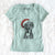 Santa Eli the Great Dane - Women's V-neck Shirt