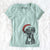 Santa Eli the Great Dane - Women's V-neck Shirt