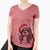 Elizabeth the Cavalier King Charles Spaniel - Women's V-neck Shirt