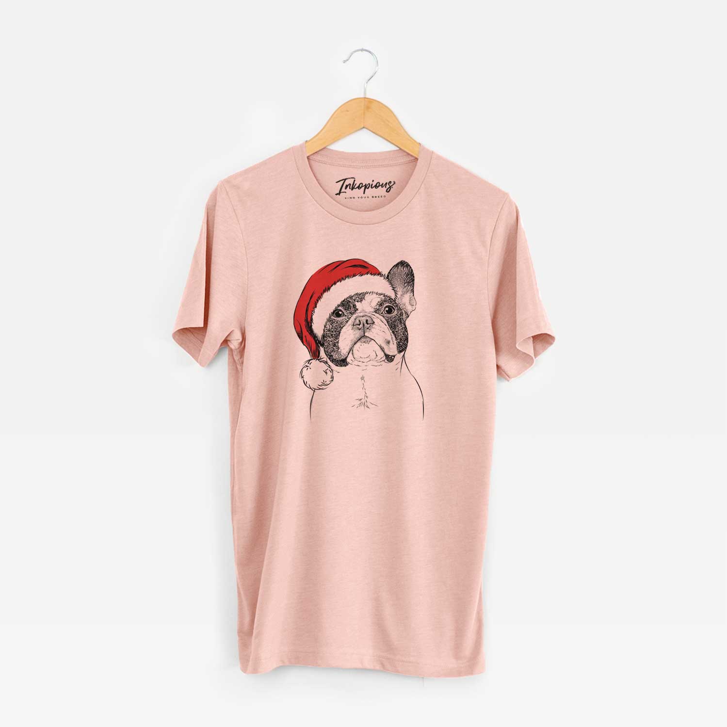 Santa Ella the French Bulldog - Unisex Crewneck