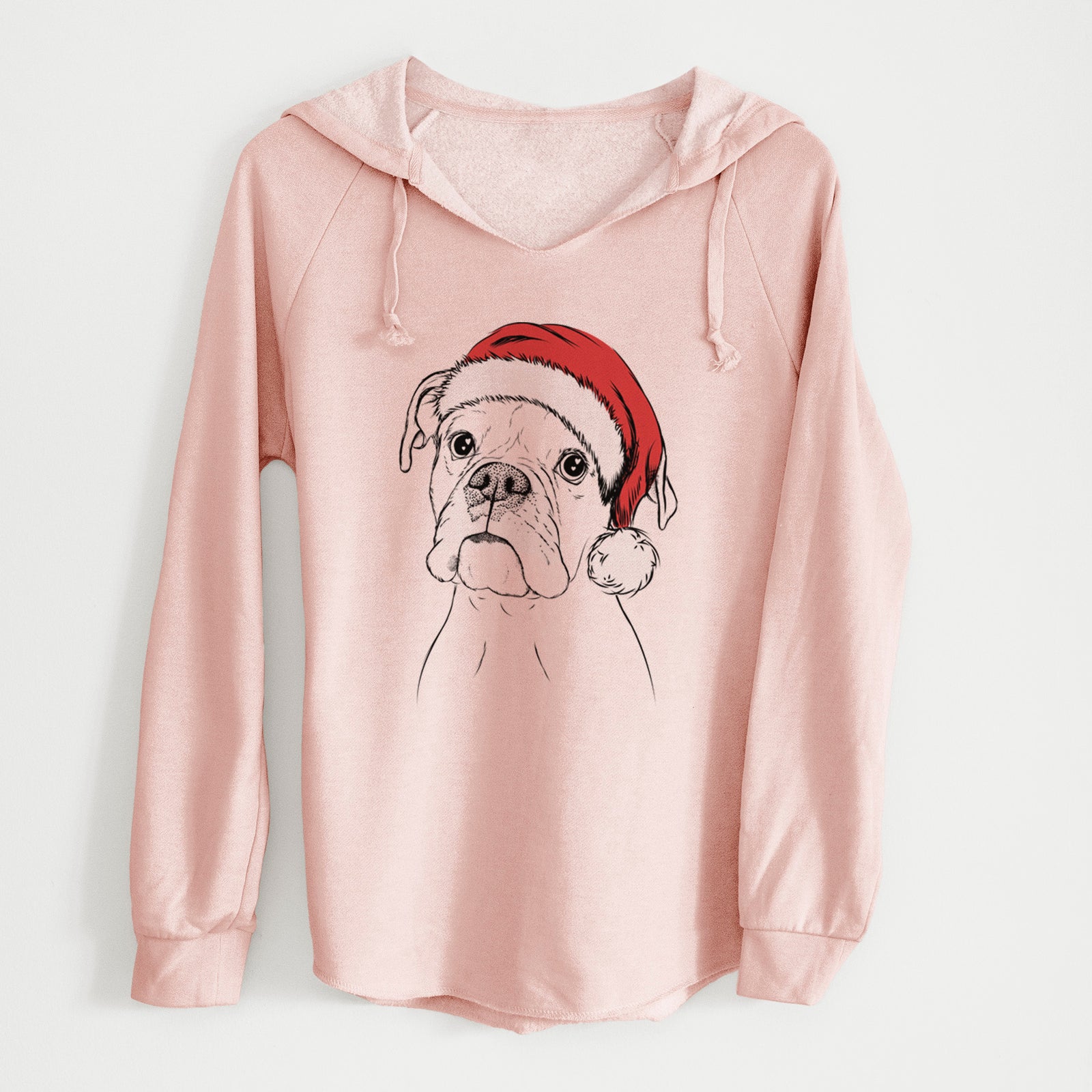 Santa Ellie the Boxer - Cali Wave Hooded Sweatshirt