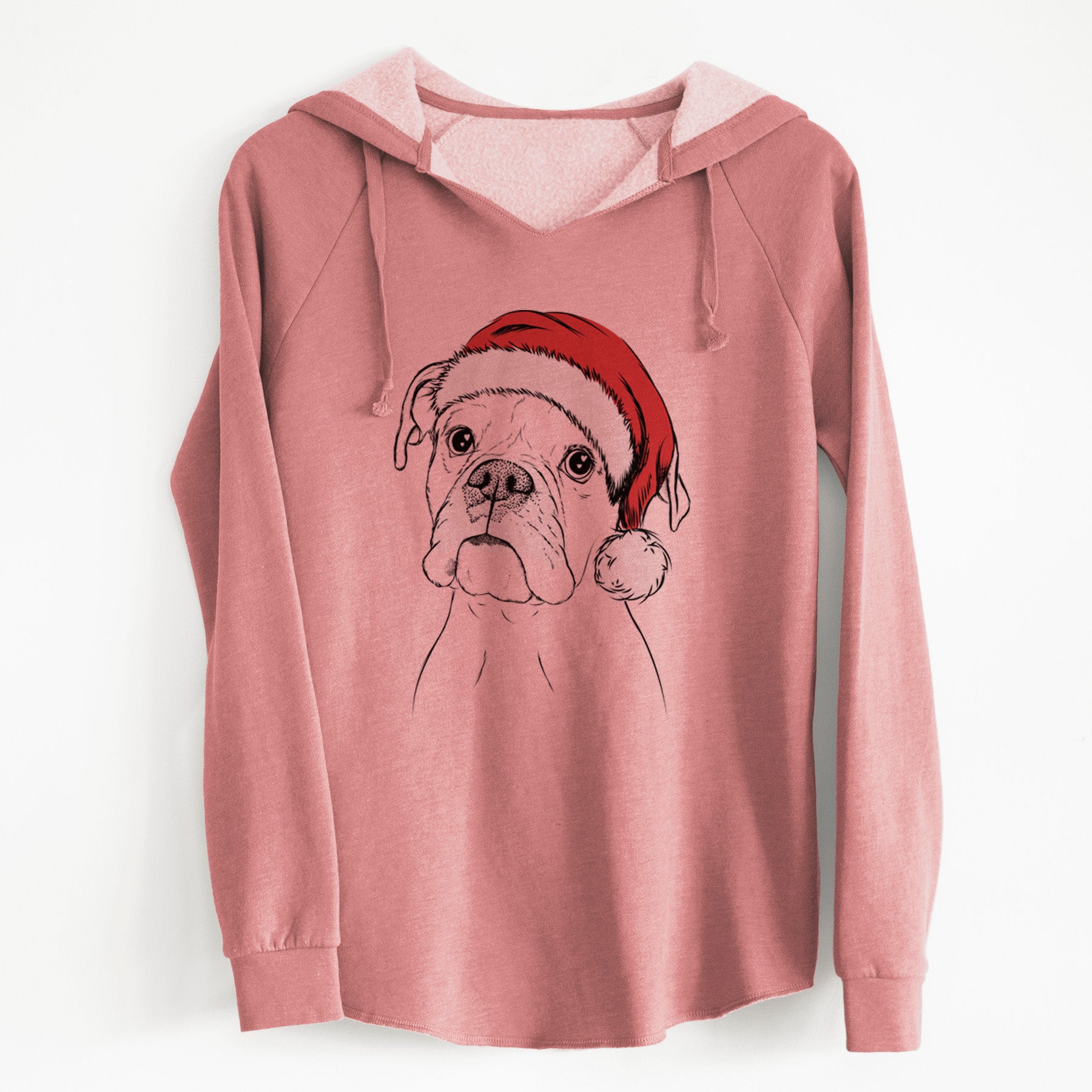 Santa Ellie the Boxer - Cali Wave Hooded Sweatshirt