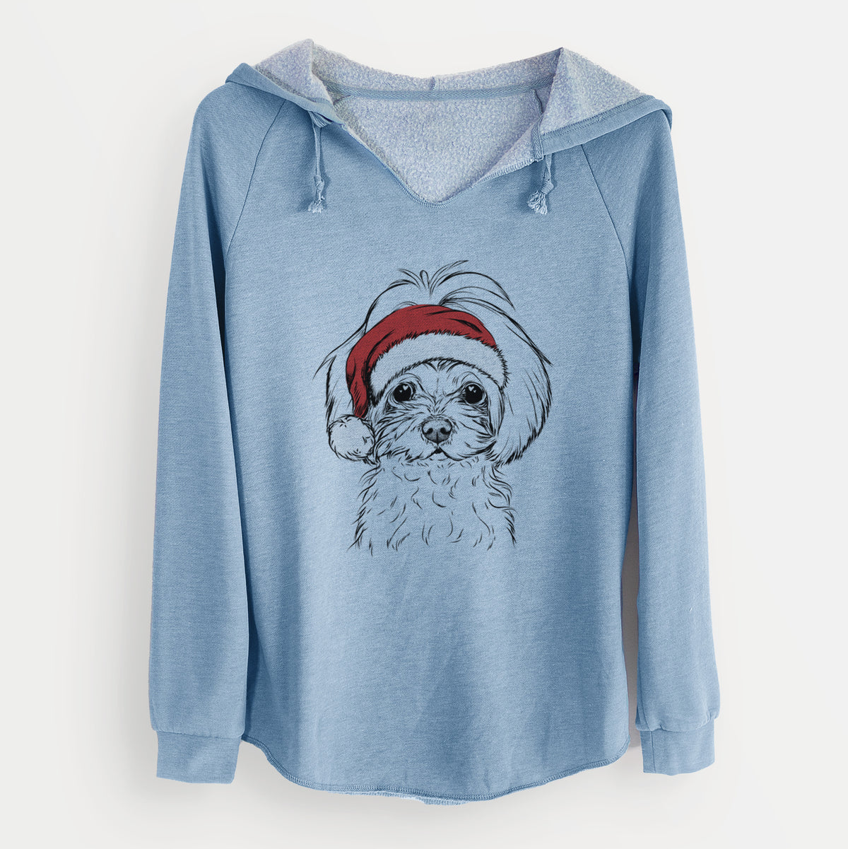 Santa Ellie the Maltese - Cali Wave Hooded Sweatshirt