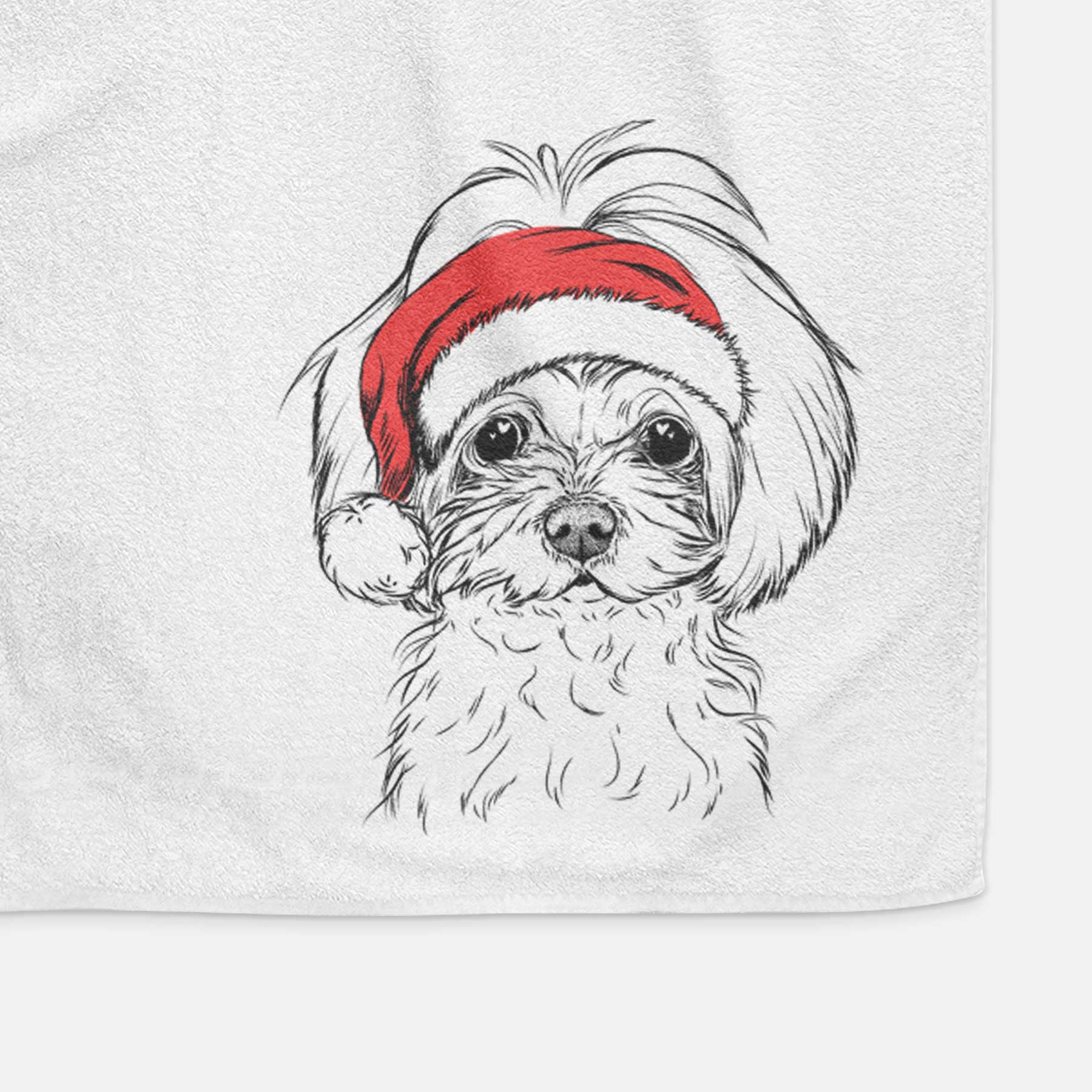 Ellie the Maltese Decorative Hand Towel