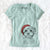 Santa Elliott the Yorkiepoo - Women's V-neck Shirt