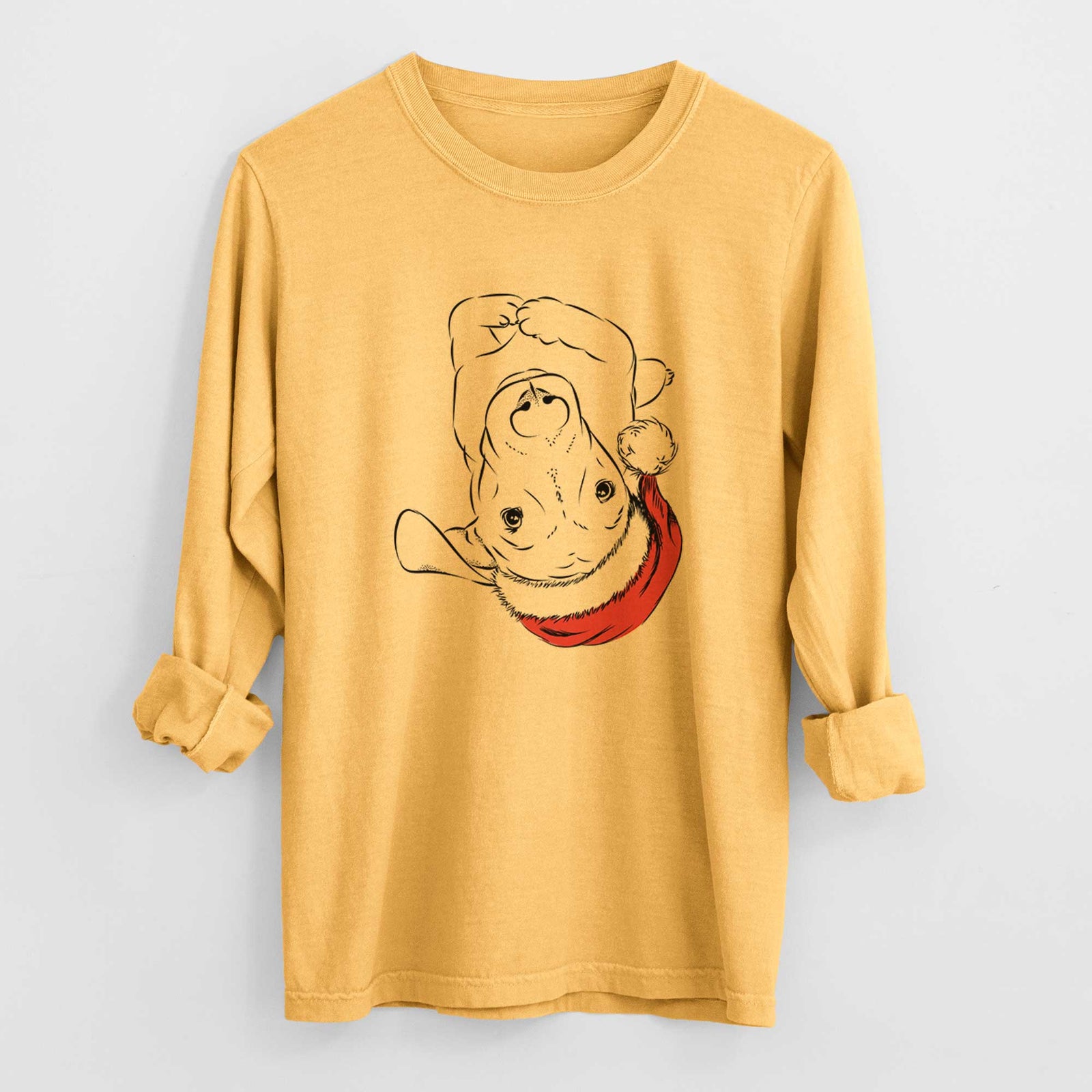 Santa Eloise the Mixed Breed - Heavyweight 100% Cotton Long Sleeve