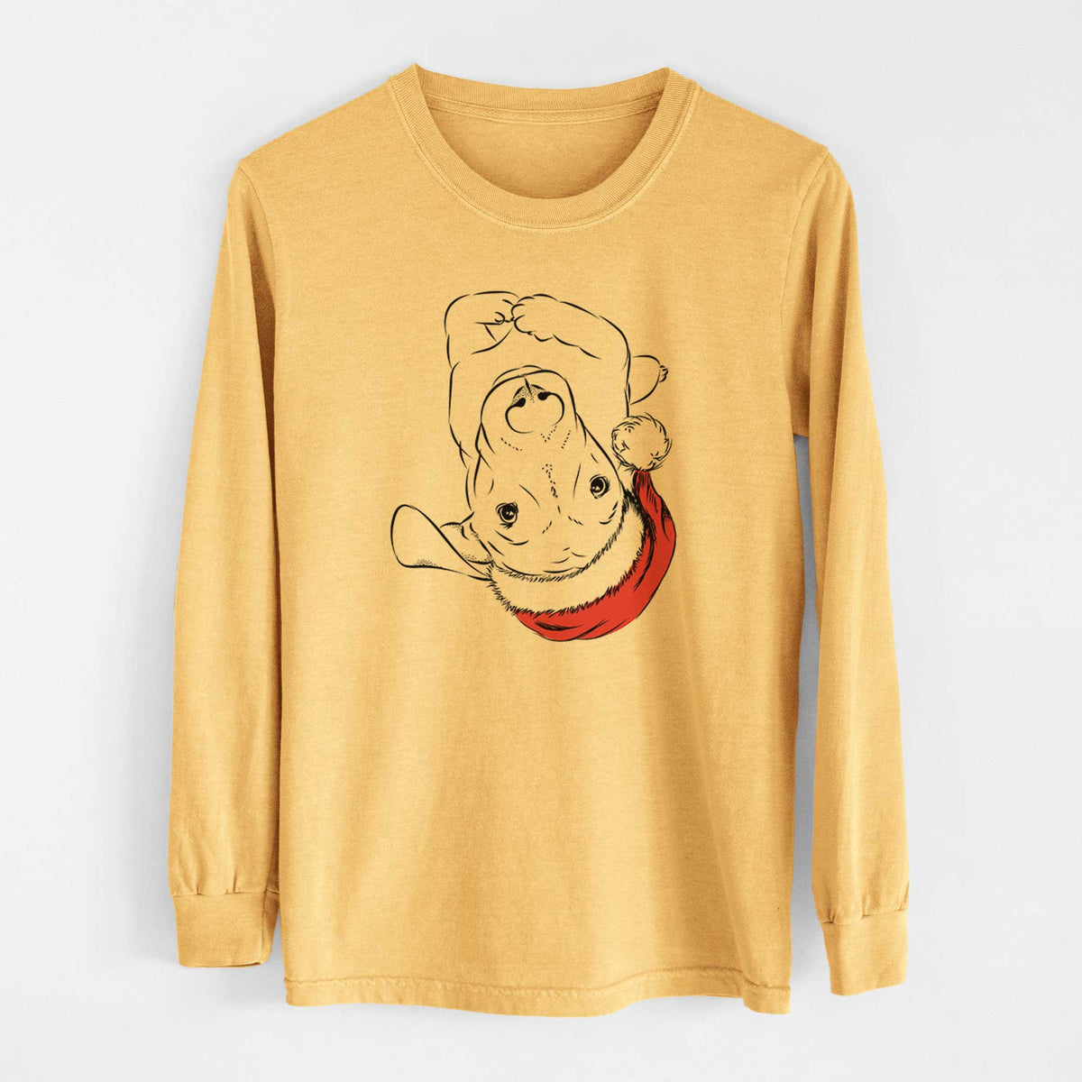 Santa Eloise the Mixed Breed - Heavyweight 100% Cotton Long Sleeve