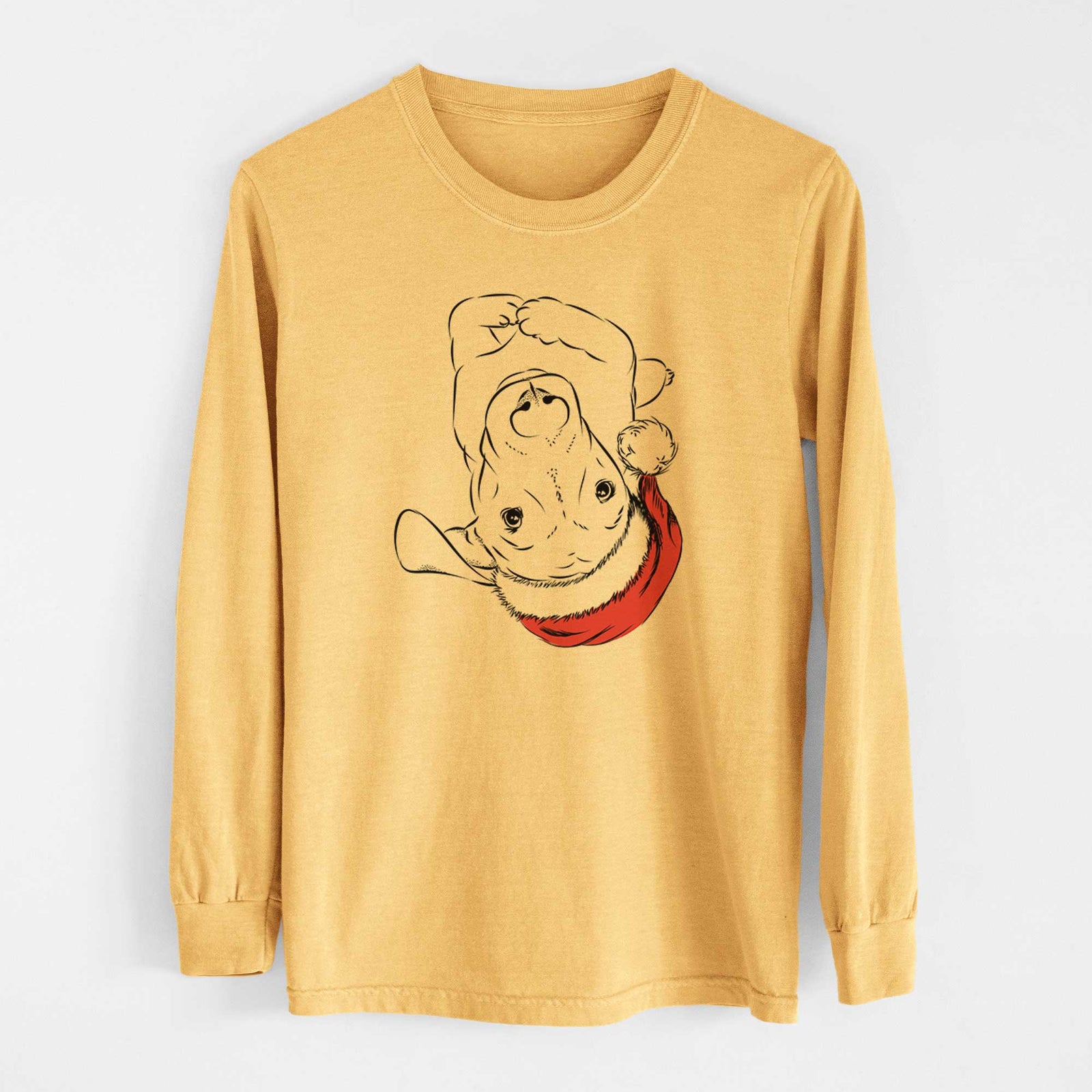Santa Eloise the Mixed Breed - Heavyweight 100% Cotton Long Sleeve
