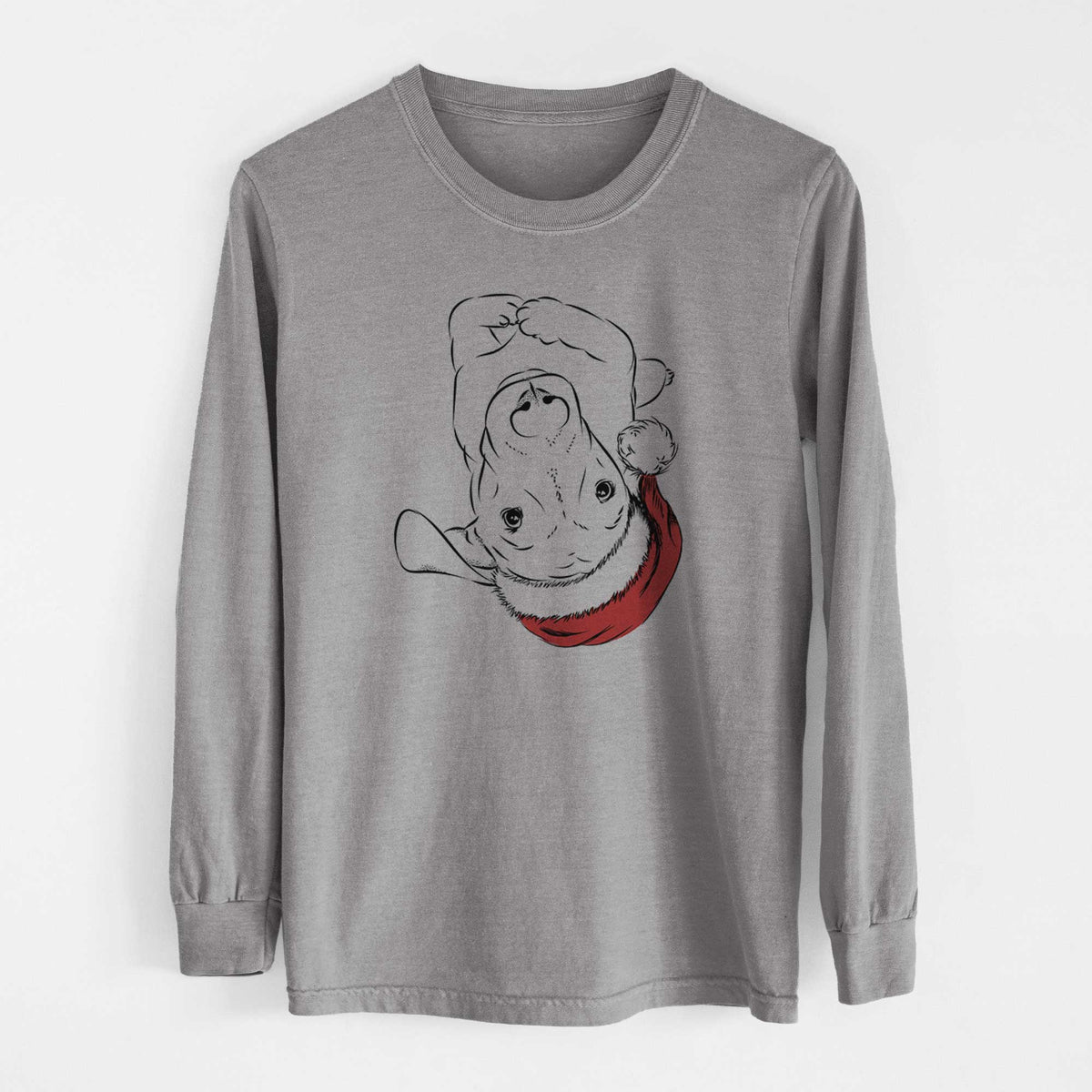 Santa Eloise the Mixed Breed - Heavyweight 100% Cotton Long Sleeve