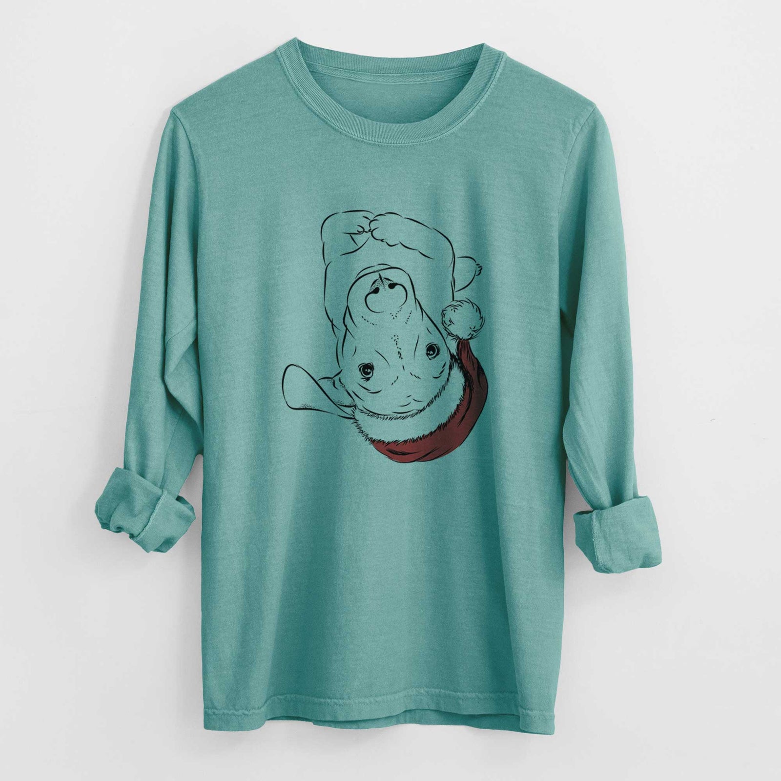 Santa Eloise the Mixed Breed - Heavyweight 100% Cotton Long Sleeve