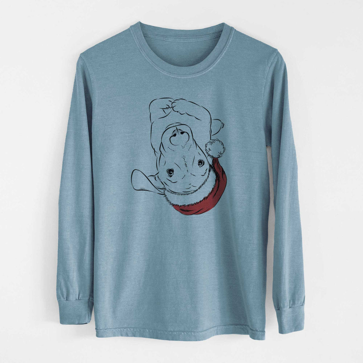 Santa Eloise the Mixed Breed - Heavyweight 100% Cotton Long Sleeve