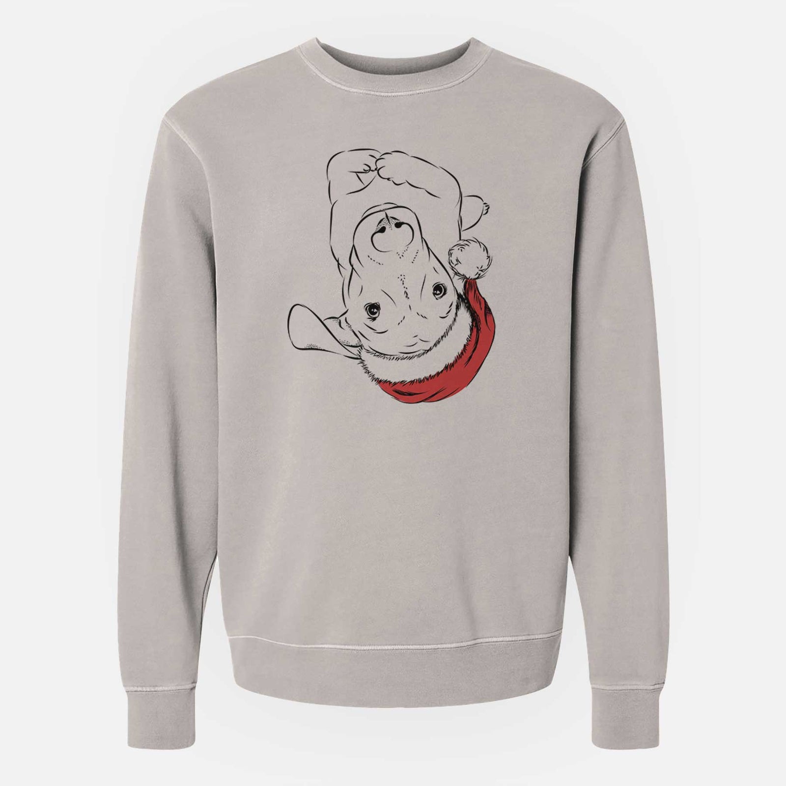 Santa Eloise the Mixed Breed - Unisex Pigment Dyed Crew Sweatshirt
