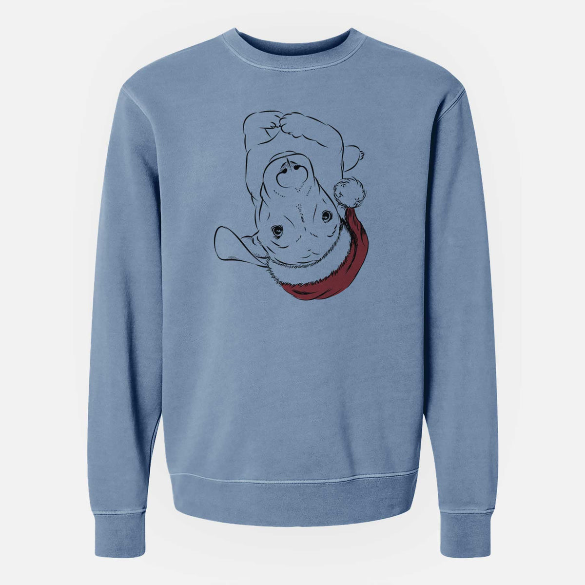 Santa Eloise the Mixed Breed - Unisex Pigment Dyed Crew Sweatshirt