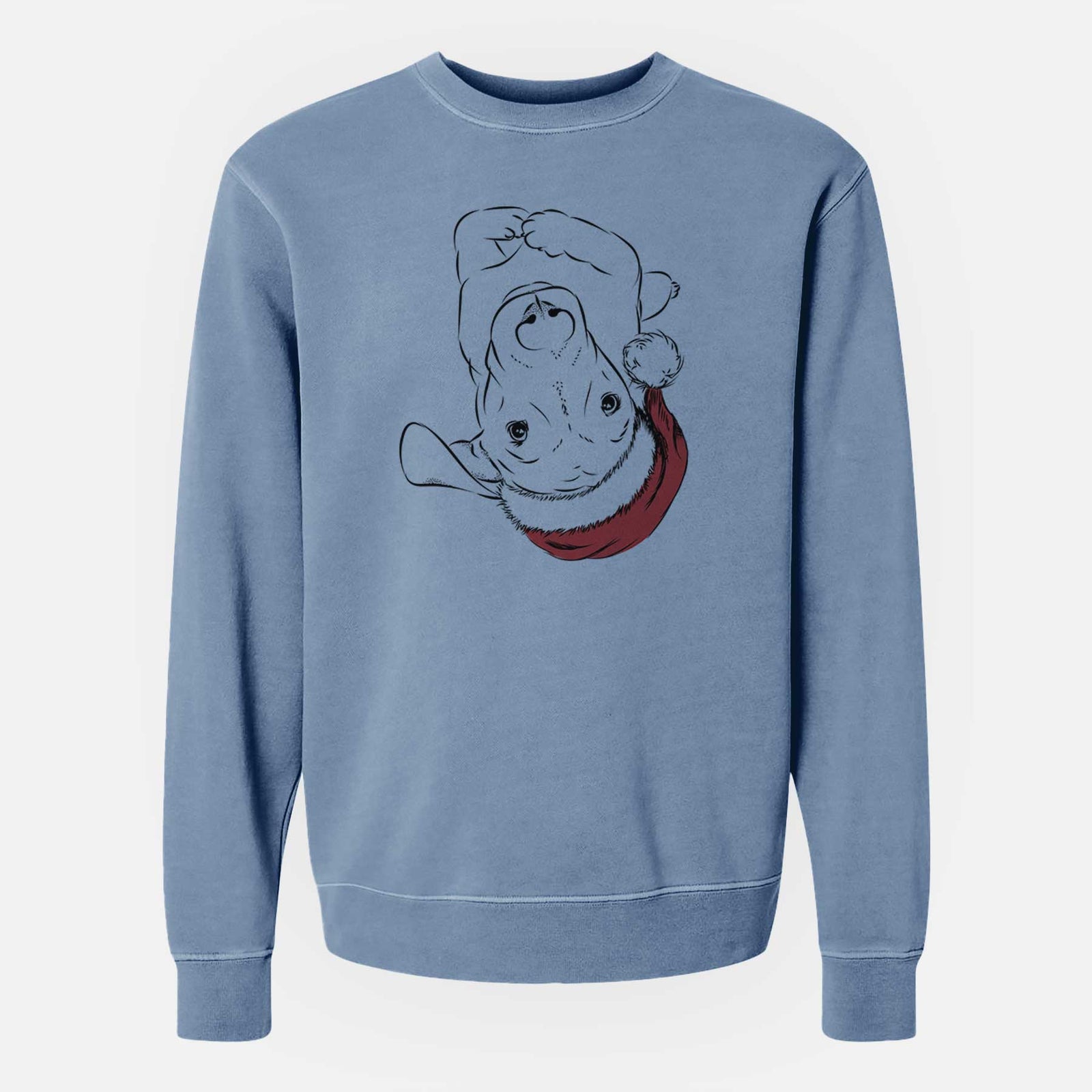 Santa Eloise the Mixed Breed - Unisex Pigment Dyed Crew Sweatshirt