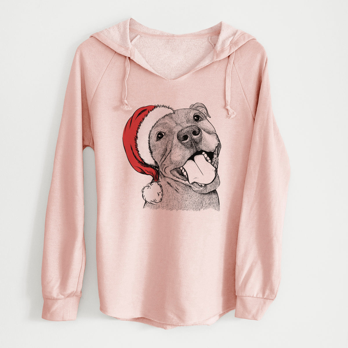 Santa Eloise the Pitbull Mix - Cali Wave Hooded Sweatshirt