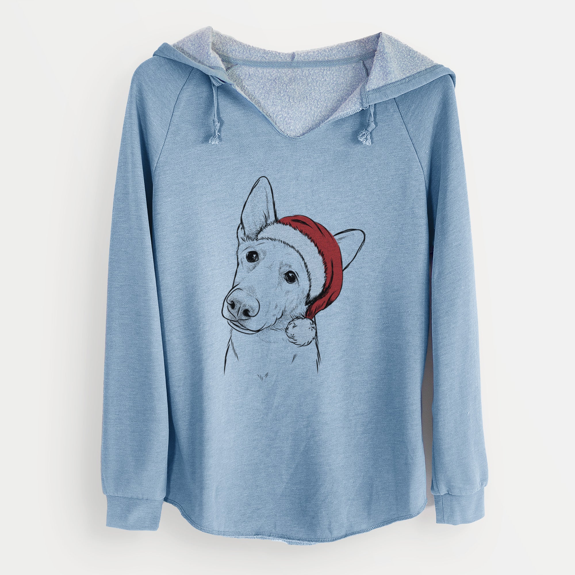 Santa Elsa the German Shepherd - Cali Wave Hooded Sweatshirt