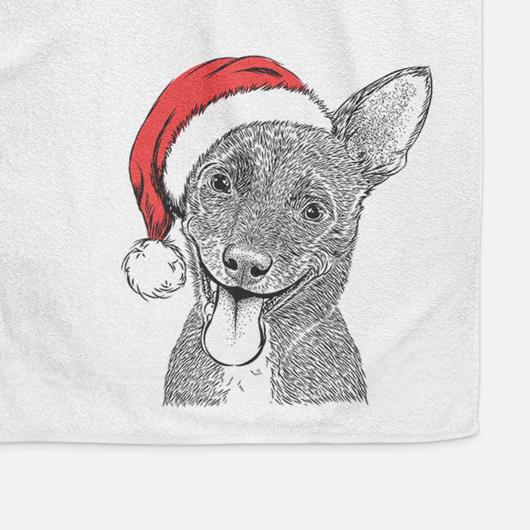 Elvira the Terrier Mix Decorative Hand Towel