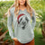 Santa Elwood the Border Collie - Cali Wave Hooded Sweatshirt