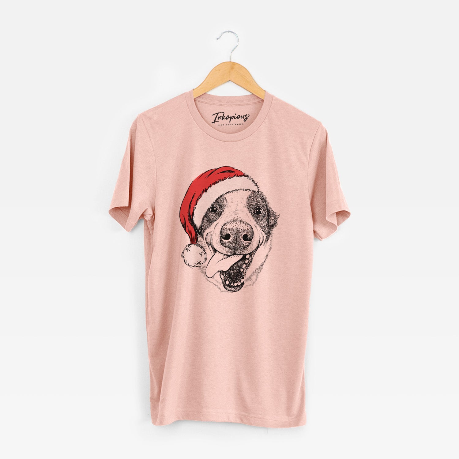 Santa Elwood the Border Collie - Unisex Crewneck