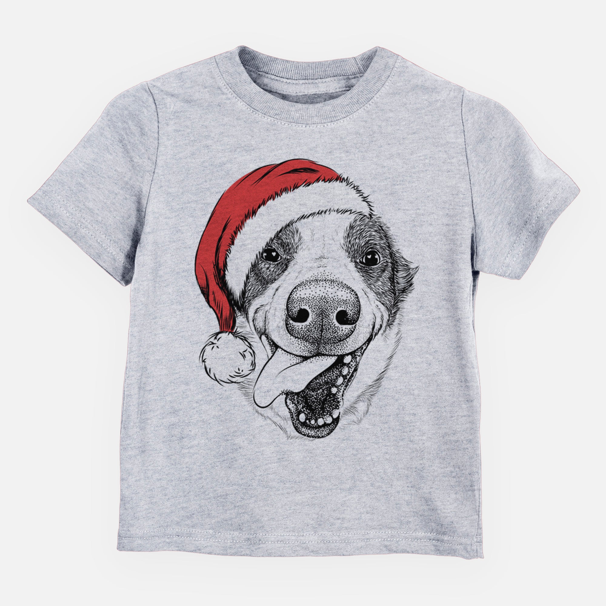 Santa Elwood the Border Collie - Kids/Youth/Toddler Shirt