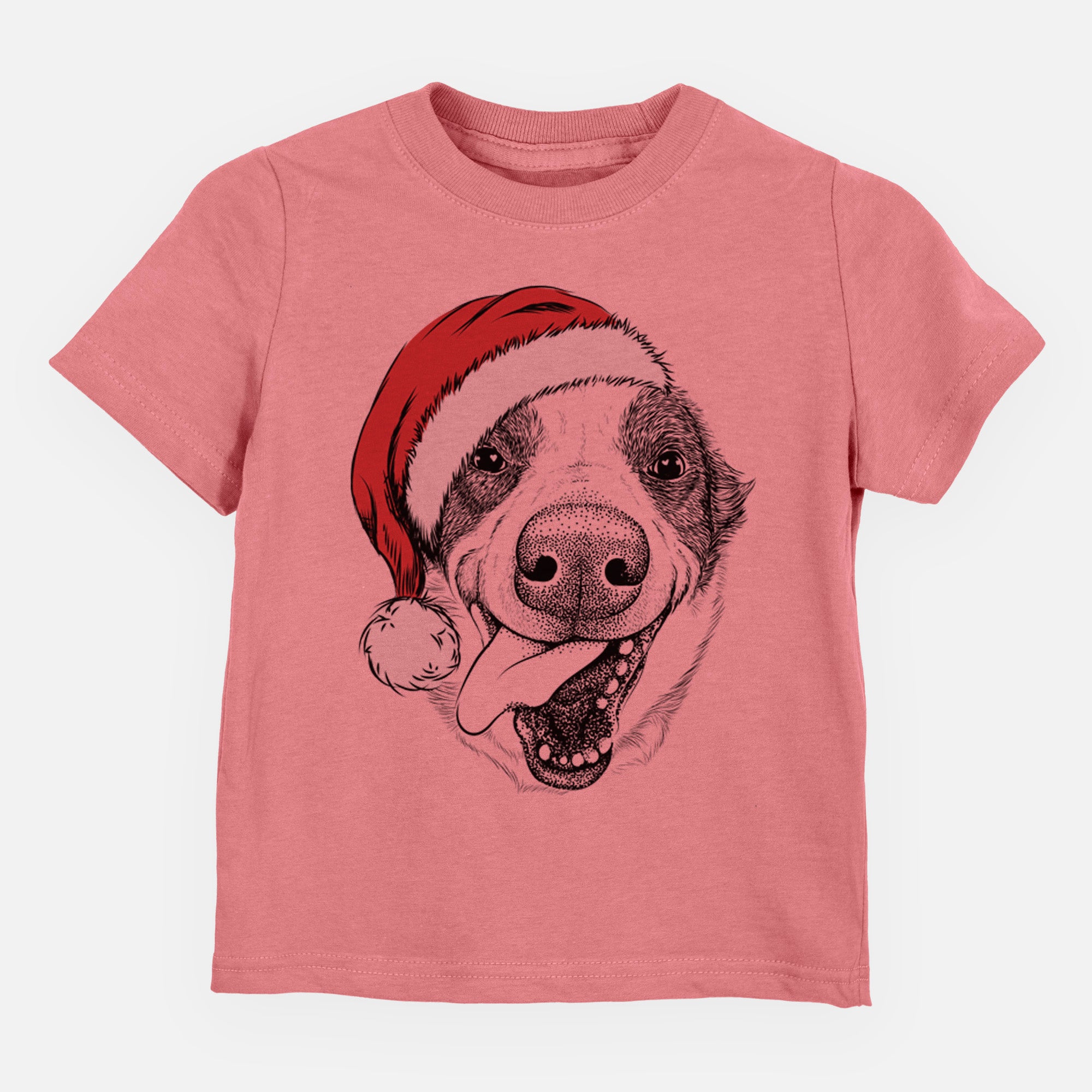 Santa Elwood the Border Collie - Kids/Youth/Toddler Shirt