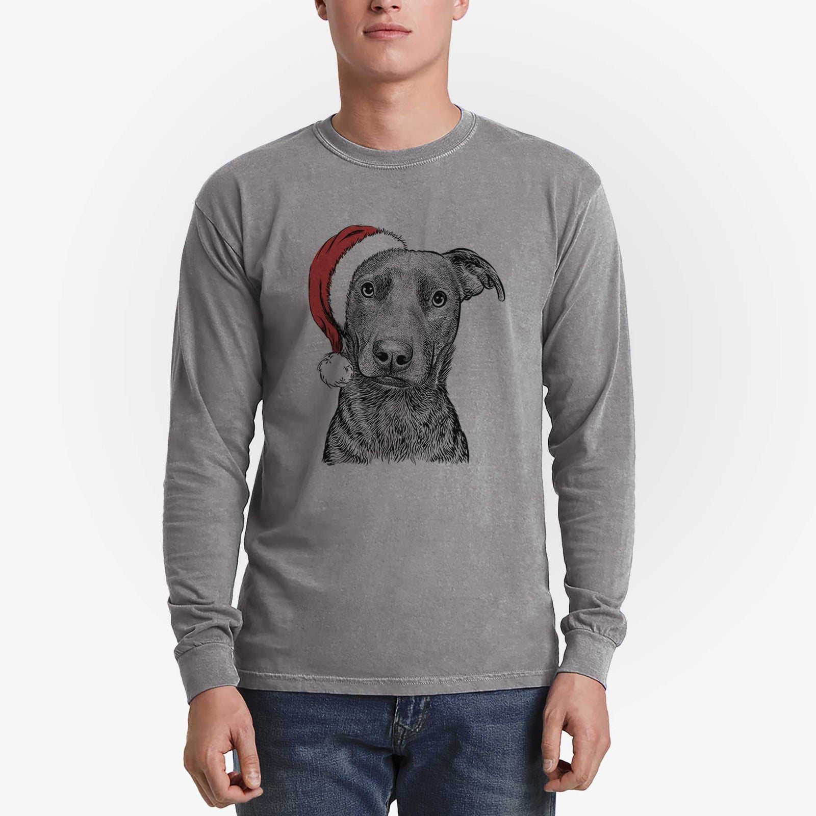 Santa Embyr the Mixed Breed - Heavyweight 100% Cotton Long Sleeve