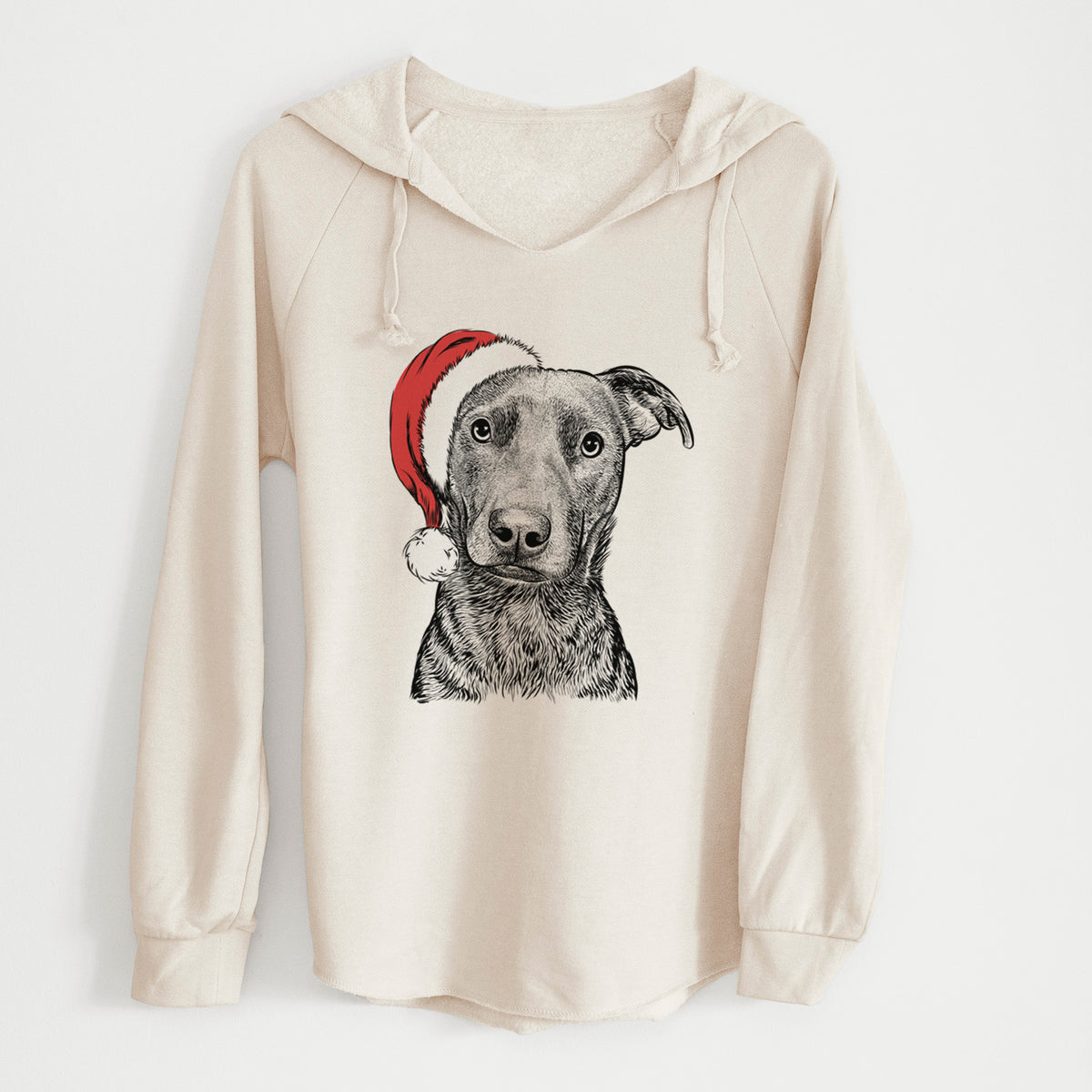 Santa Embyr the Mixed Breed - Cali Wave Hooded Sweatshirt