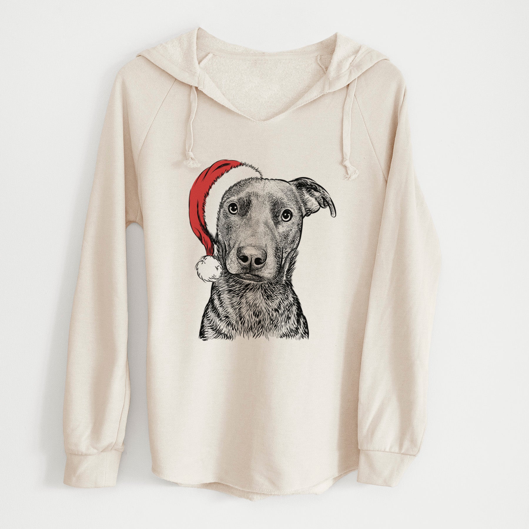 Santa Embyr the Mixed Breed - Cali Wave Hooded Sweatshirt