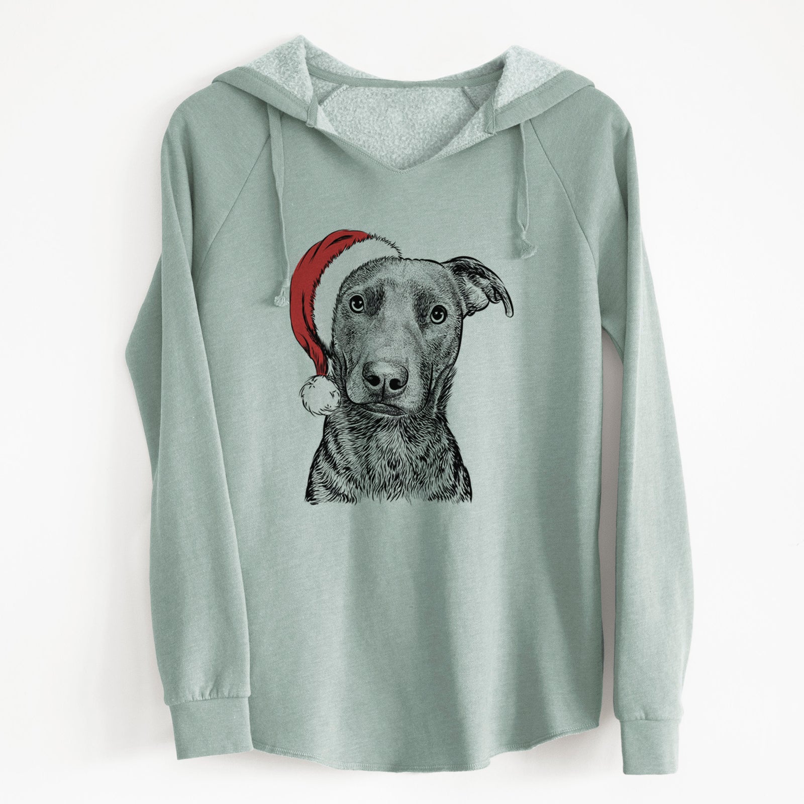 Santa Embyr the Mixed Breed - Cali Wave Hooded Sweatshirt