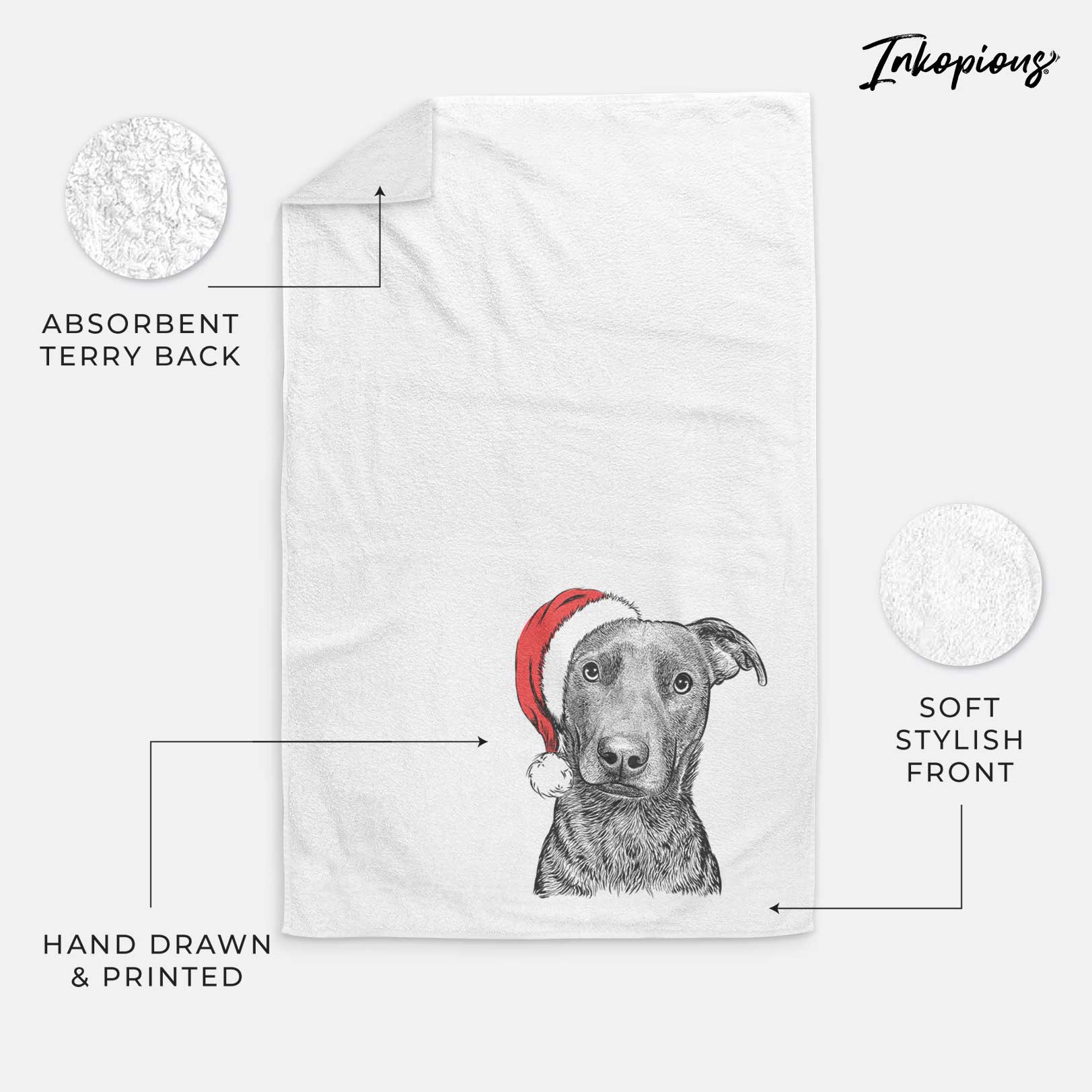 Embyr the Mixed Breed Decorative Hand Towel