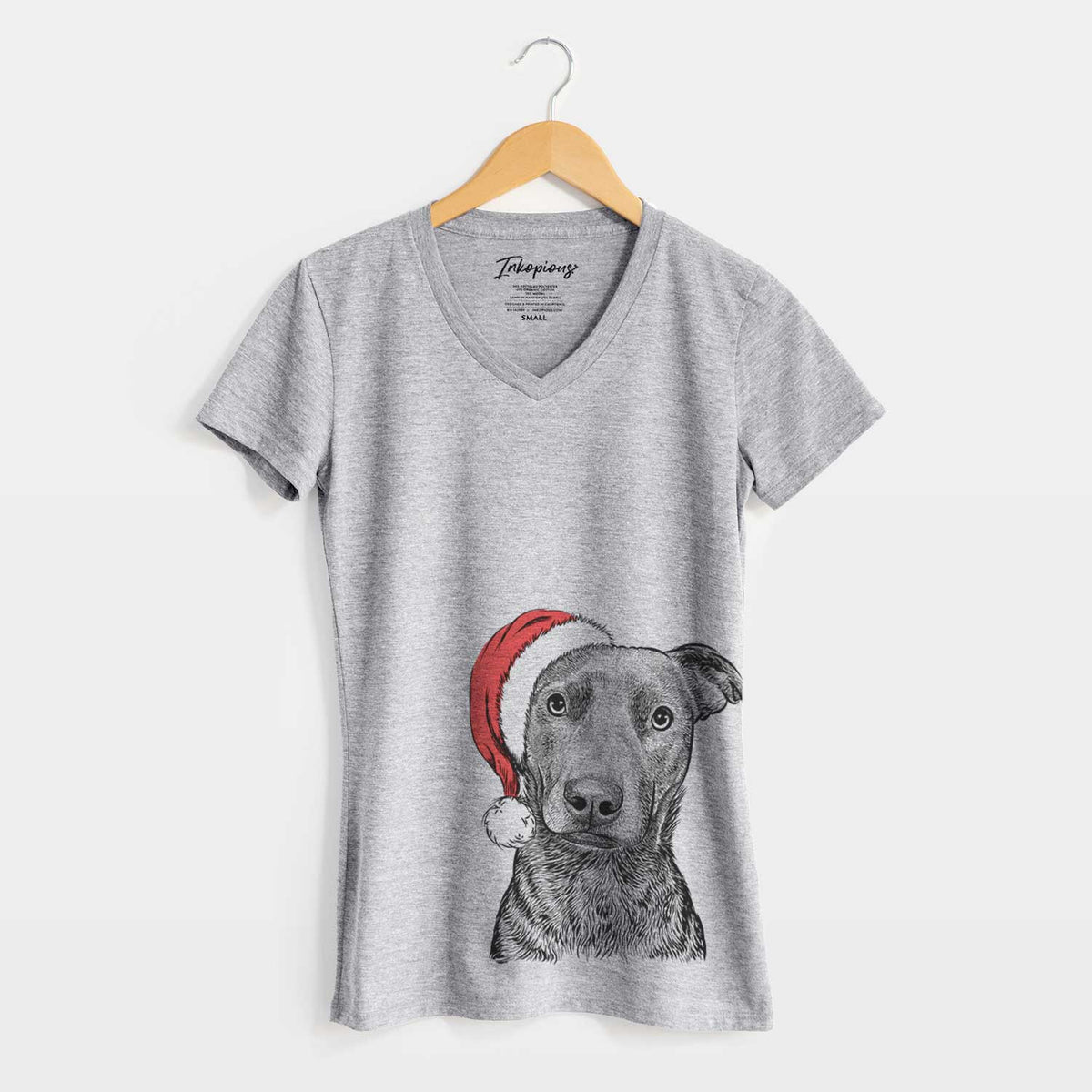 Santa Embyr the Mixed Breed - Women's V-neck Shirt