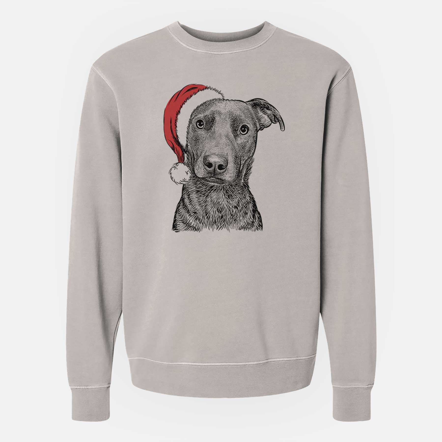 Santa Embyr the Mixed Breed - Unisex Pigment Dyed Crew Sweatshirt