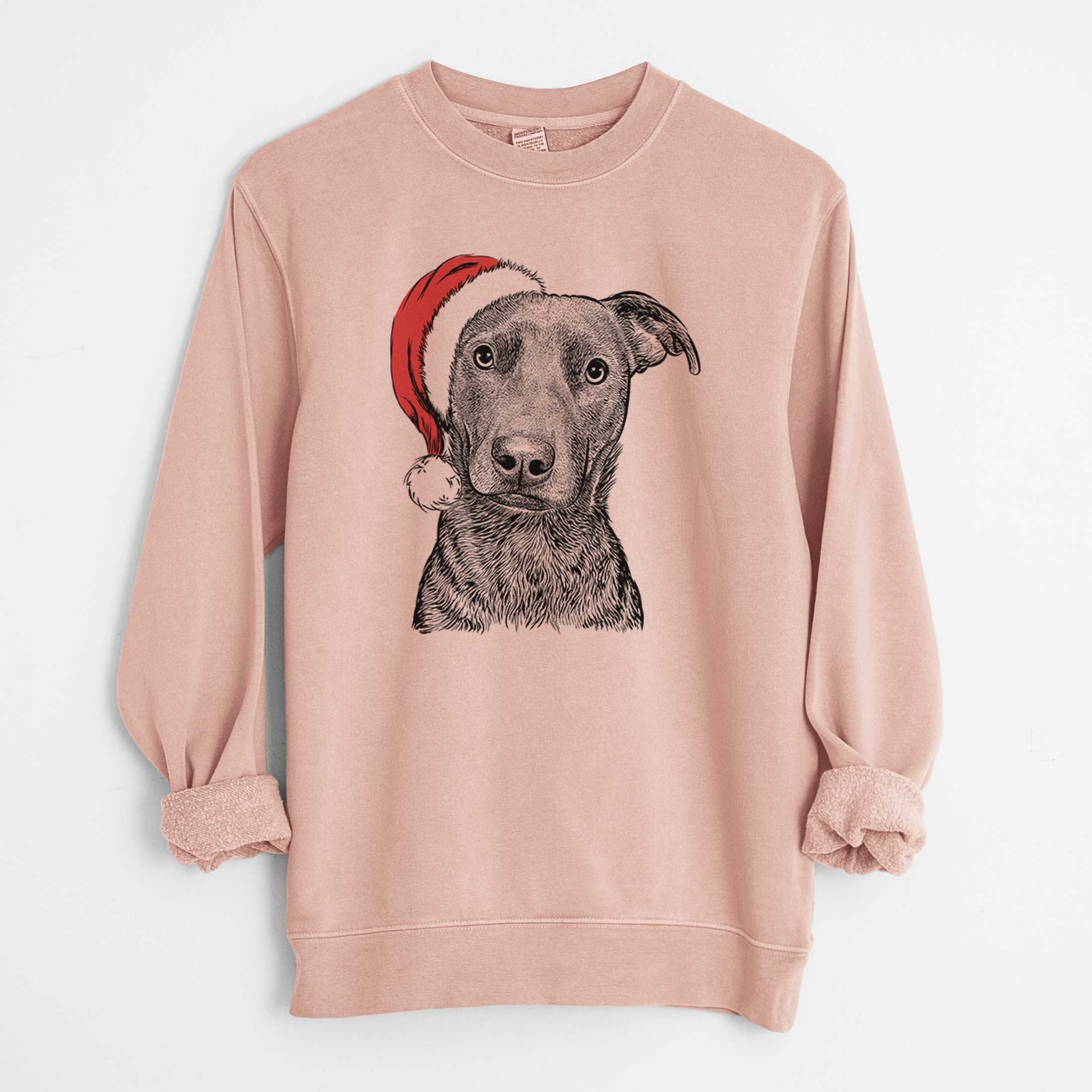 Santa Embyr the Mixed Breed - Unisex Pigment Dyed Crew Sweatshirt